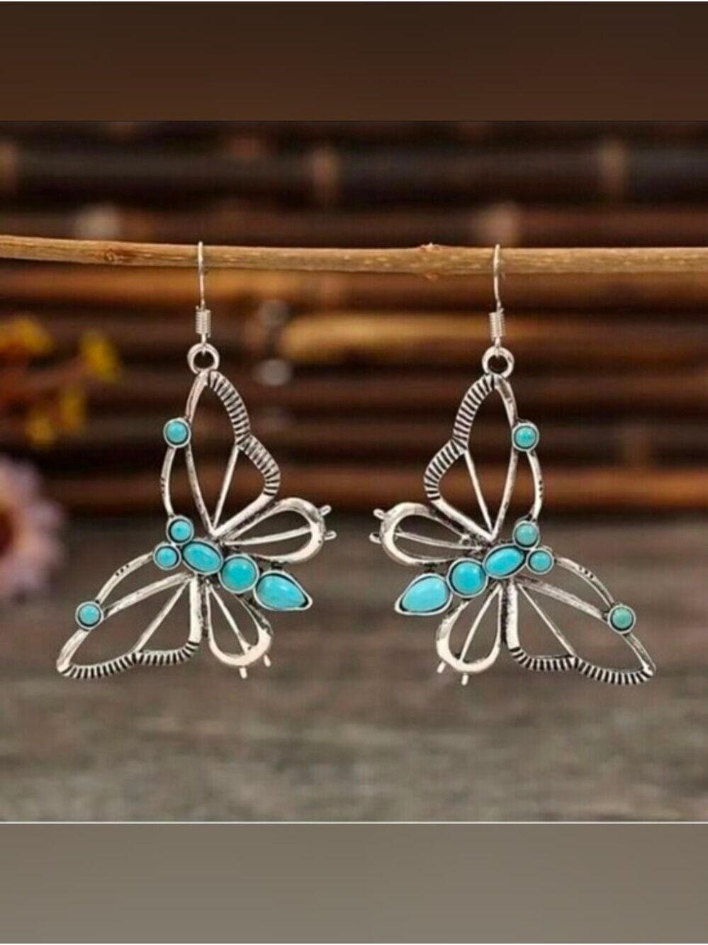 BOHO BUTTERFLY Earrings Dangle Southwest Earrings